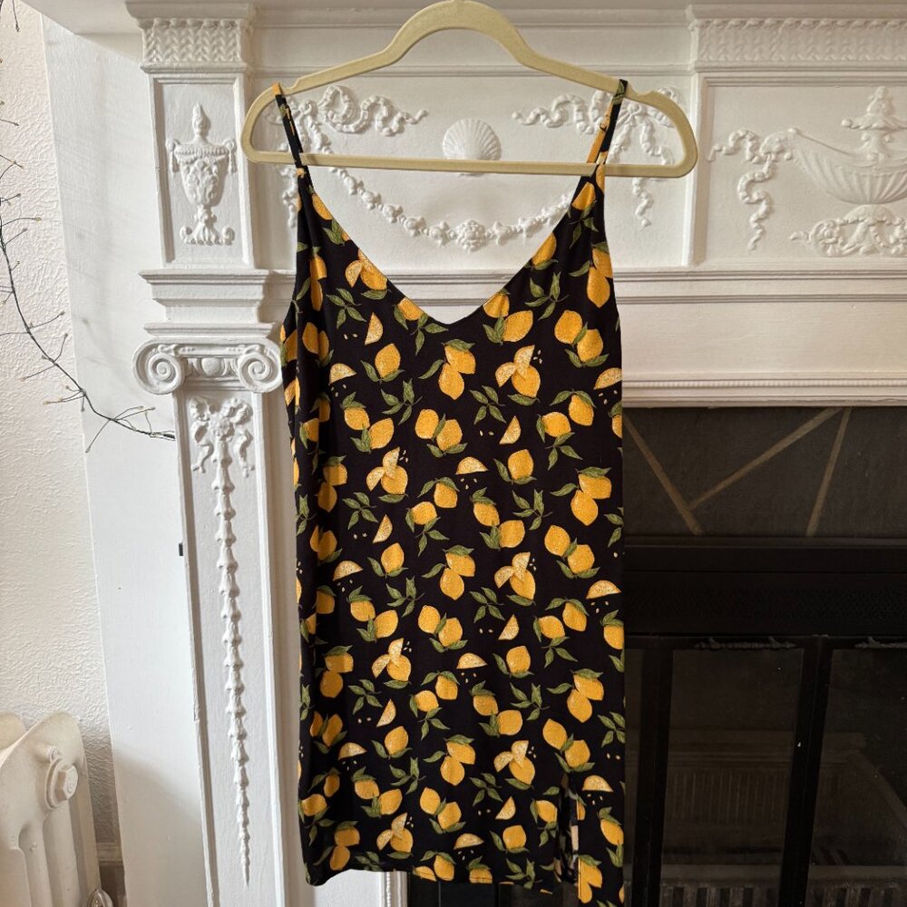Reformation Marlowe Dress in Lemon Drop